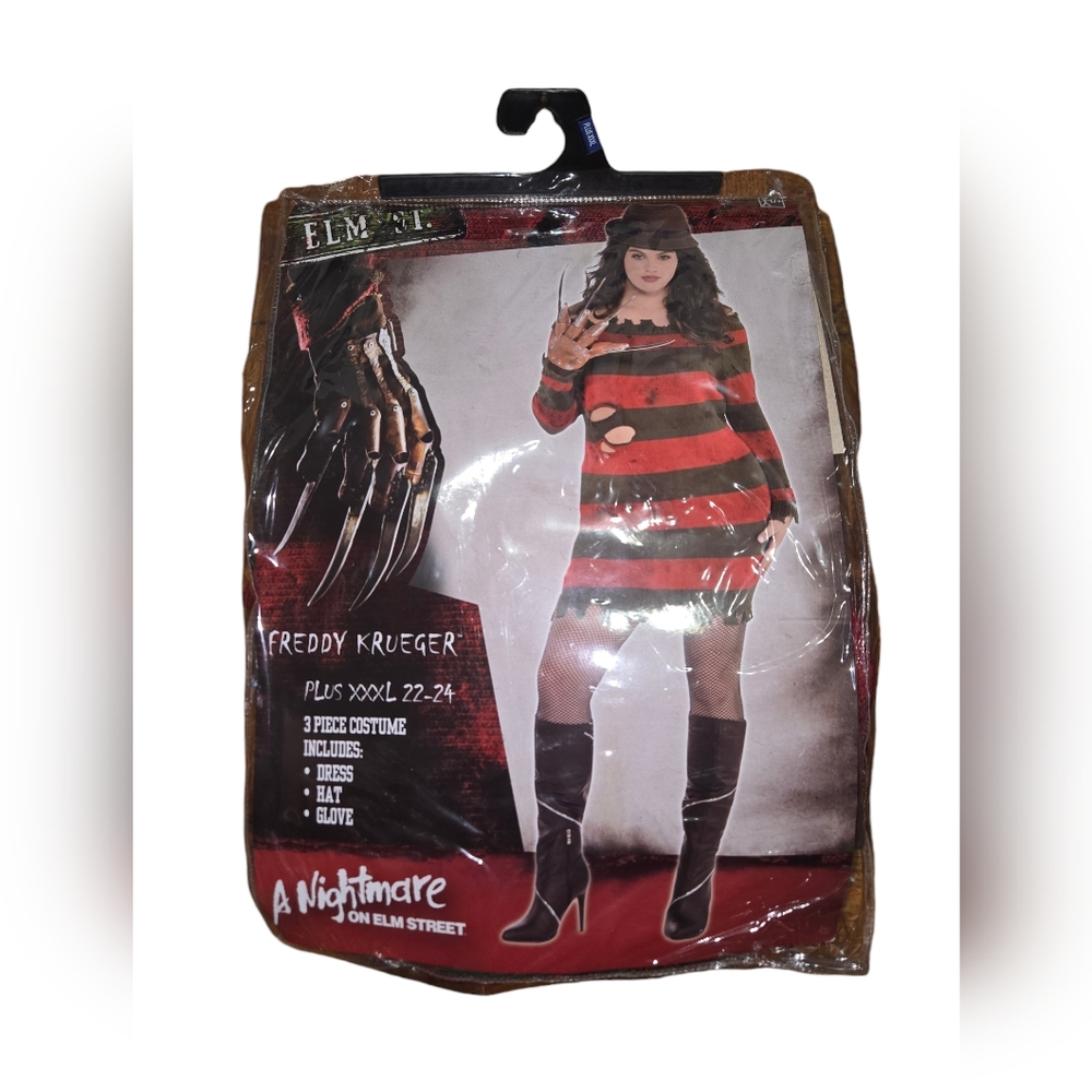 Women's Freddy Krueger Costume - Red and Black